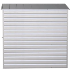 Arrow Select Steel Storage Shed, 6x7, Flute Grey -ShelterLogic || Arrow Shop scg67fg silo image 04