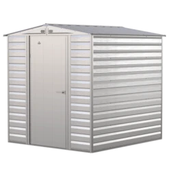 Arrow Select Steel Storage Shed, 6x7, Flute Grey -ShelterLogic || Arrow Shop scg67fg silo image 06