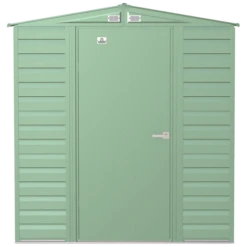 Arrow Select Steel Storage Shed, 6x7, Sage Green -ShelterLogic || Arrow Shop scg67sg silo image 02