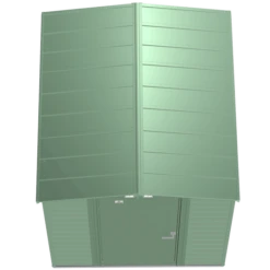 Arrow Select Steel Storage Shed, 6x7, Sage Green -ShelterLogic || Arrow Shop scg67sg silo image 03