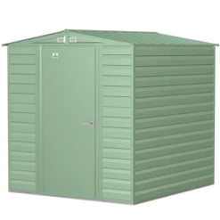 Arrow Select Steel Storage Shed, 6x7, Sage Green -ShelterLogic || Arrow Shop scg67sg silo image 06