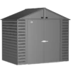 Arrow Select Steel Storage Shed, 8x6, Charcoal