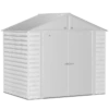 Arrow Select Steel Storage Shed, 8x6, Flute Grey