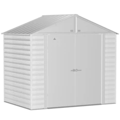 Arrow Select Steel Storage Shed, 8x6, Flute Grey