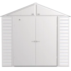Arrow Select Steel Storage Shed, 8x6, Flute Grey 17 Arrow Select Steel Storage Shed, 8x6, Flute Grey -ShelterLogic || Arrow Shop scg86fg silo image 02