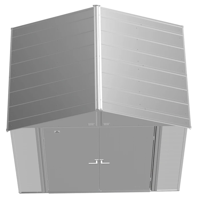 Arrow Select Steel Storage Shed, 8x6, Flute Grey 5 Arrow Select Steel Storage Shed, 8x6, Flute Grey - Image 5