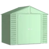 Arrow Select Steel Storage Shed, 8x6, Sage Green
