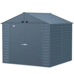 Arrow Select Steel Storage Shed, Peak, Blue Grey -ShelterLogic || Arrow Shop scg88bg silo image 06 1