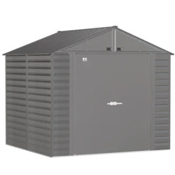 Arrow Select Steel Storage Shed, Peak, Charcoal