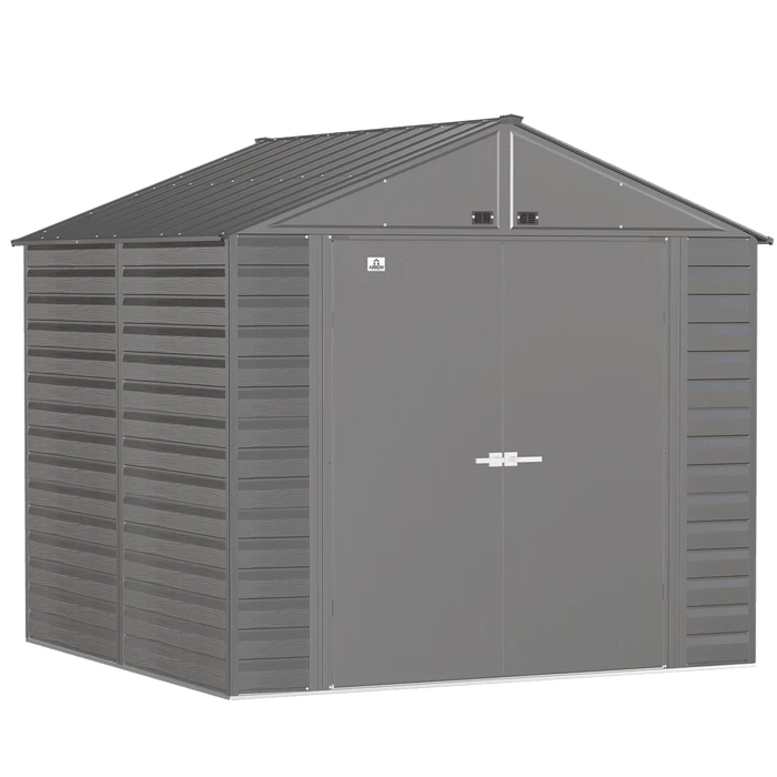 Arrow Select Steel Storage Shed, Peak, Charcoal 1 Arrow Select Steel Storage Shed, Peak, Charcoal