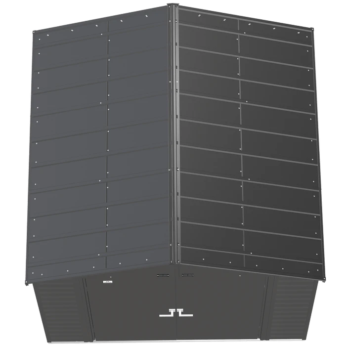 Arrow Select Steel Storage Shed, Peak, Charcoal 4 Arrow Select Steel Storage Shed, Peak, Charcoal - Image 4