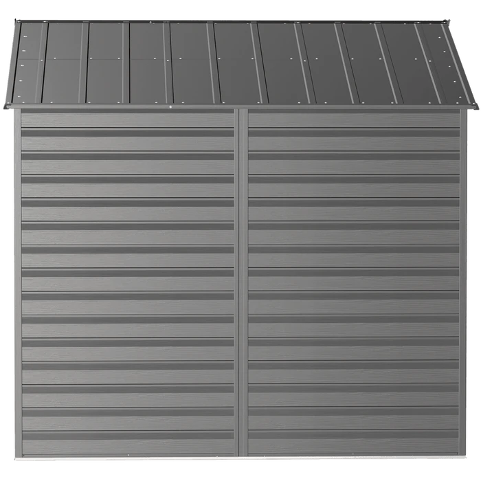 Arrow Select Steel Storage Shed, Peak, Charcoal 5 Arrow Select Steel Storage Shed, Peak, Charcoal - Image 5