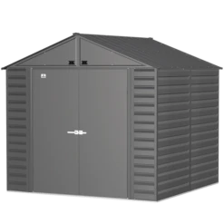 Arrow Select Steel Storage Shed, Peak, Charcoal 18 Arrow Select Steel Storage Shed, Peak, Charcoal -ShelterLogic || Arrow Shop scg88cc silo image 06 1