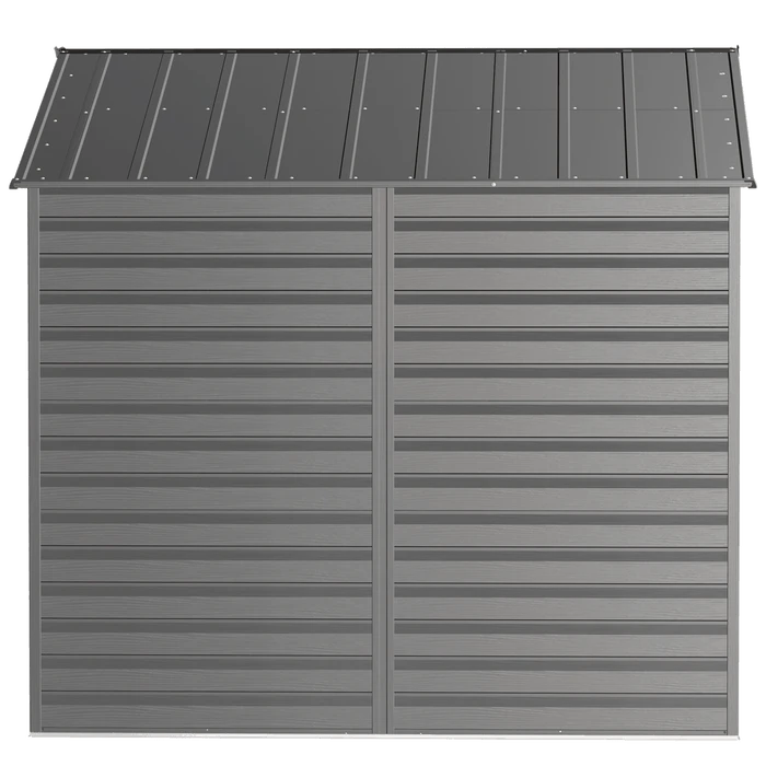 Arrow Select Steel Storage Shed, Peak, Charcoal 8 Arrow Select Steel Storage Shed, Peak, Charcoal - Image 8