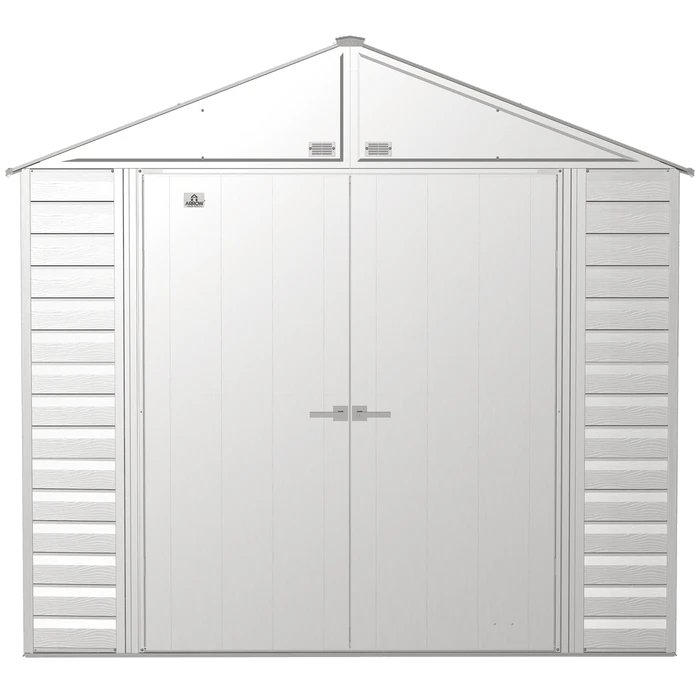 Arrow Select Steel Storage Shed, 8x8, Flute Grey 4 Arrow Select Steel Storage Shed, 8x8, Flute Grey - Image 4
