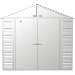 Arrow Select Steel Storage Shed, Peak, Flute Grey -ShelterLogic || Arrow Shop scg88fg silo image 02 1