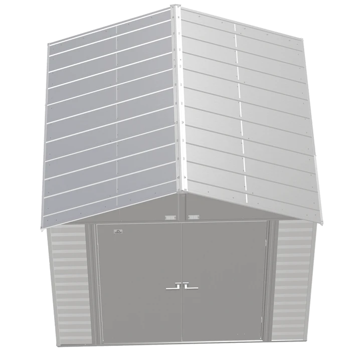 Arrow Select Steel Storage Shed, 8x8, Flute Grey 5 Arrow Select Steel Storage Shed, 8x8, Flute Grey - Image 5