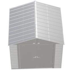 Arrow Select Steel Storage Shed, Peak, Flute Grey -ShelterLogic || Arrow Shop scg88fg silo image 03 1