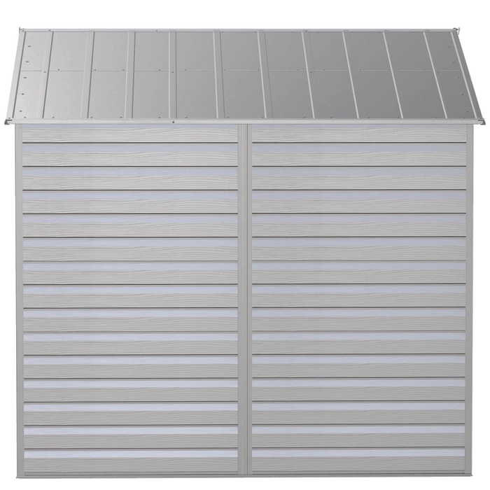 Arrow Select Steel Storage Shed, 8x8, Flute Grey 6 Arrow Select Steel Storage Shed, 8x8, Flute Grey - Image 6