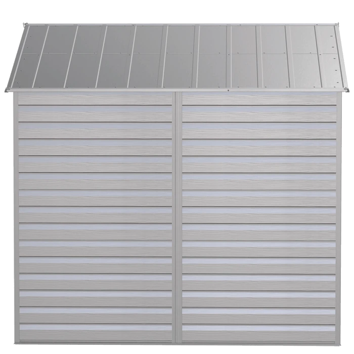 Arrow Select Steel Storage Shed, 8x8, Flute Grey 9 Arrow Select Steel Storage Shed, 8x8, Flute Grey - Image 9