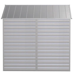 Arrow Select Steel Storage Shed, Peak, Flute Grey -ShelterLogic || Arrow Shop scg88fg silo image 07 1