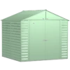 Arrow Select Steel Storage Shed, Peak, Sage Green