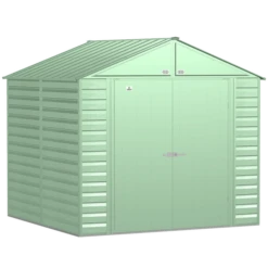 Arrow Select Steel Storage Shed, Peak, Sage Green