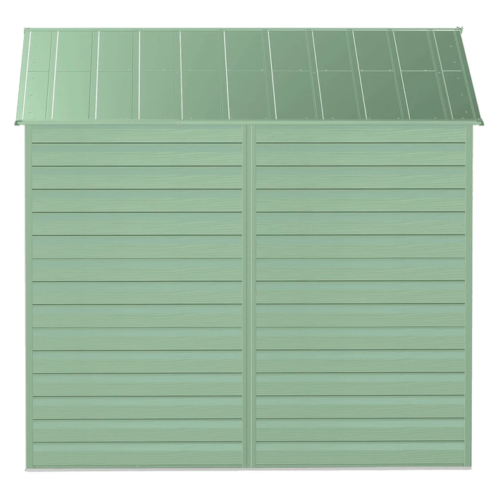 Arrow Select Steel Storage Shed, Peak, Sage Green 5 Arrow Select Steel Storage Shed, Peak, Sage Green - Image 5