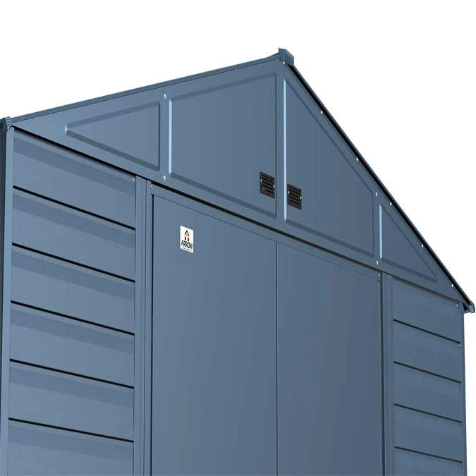 Arrow Select Steel Storage Shed, 10x14, Blue Grey 9 Arrow Select Steel Storage Shed, 10x14, Blue Grey - Image 9