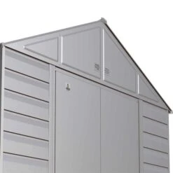 Arrow Select Steel Storage Shed, 10x12, Flute Grey 20 Arrow Select Steel Storage Shed, 10x12, Flute Grey -ShelterLogic || Arrow Shop scgfg detail image 01