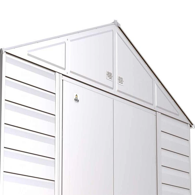 Arrow Select Steel Storage Shed, 8x8, Flute Grey 10 Arrow Select Steel Storage Shed, 8x8, Flute Grey - Image 10