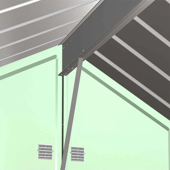 Arrow Select Steel Storage Shed, Peak, Sage Green 10 Arrow Select Steel Storage Shed, Peak, Sage Green - Image 10