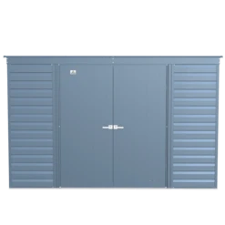 Arrow Select Steel Storage Shed, 10x4, Blue Grey -ShelterLogic || Arrow Shop scp104bg silo image 02