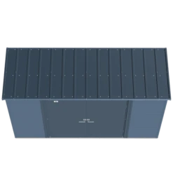 Arrow Select Steel Storage Shed, 10x4, Blue Grey -ShelterLogic || Arrow Shop scp104bg silo image 03
