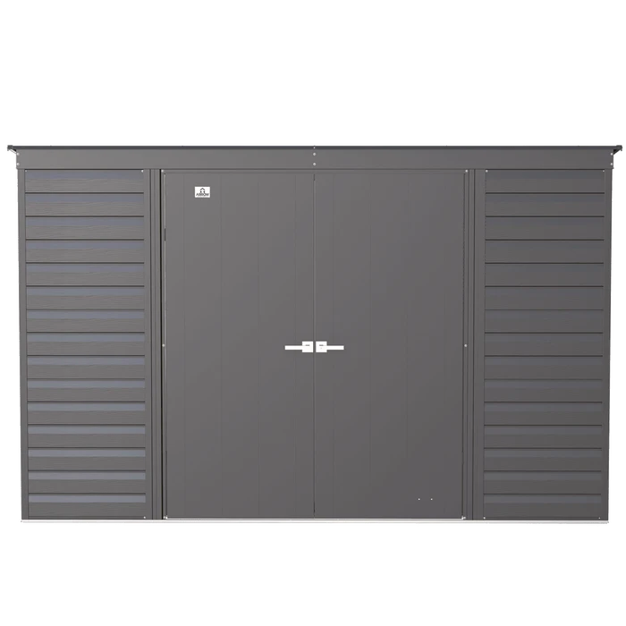 Arrow Select Steel Storage Shed, 10x4, Charcoal 4 Arrow Select Steel Storage Shed, 10x4, Charcoal - Image 4