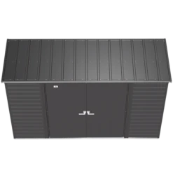 Arrow Select Steel Storage Shed, 10x4, Charcoal 17 Arrow Select Steel Storage Shed, 10x4, Charcoal -ShelterLogic || Arrow Shop scp104cc silo image 03