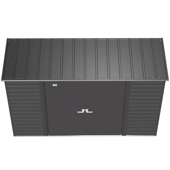 Arrow Select Steel Storage Shed, 10x4, Charcoal 5 Arrow Select Steel Storage Shed, 10x4, Charcoal - Image 5