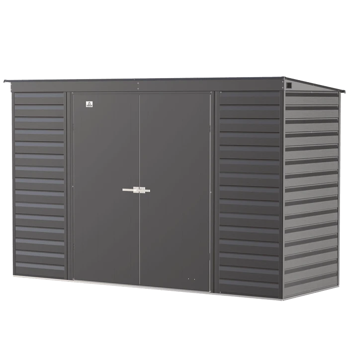 Arrow Select Steel Storage Shed, 10x4, Charcoal 8 Arrow Select Steel Storage Shed, 10x4, Charcoal - Image 8