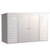 Arrow Select Steel Storage Shed, 10x4, Flute Grey