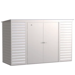 Arrow Select Steel Storage Shed, 10x4, Flute Grey
