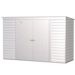 Arrow Select Steel Storage Shed, 10x4, Flute Grey -ShelterLogic || Arrow Shop scp104fg silo image 06