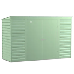 Arrow Select Steel Storage Shed, 10x4, Sage Green