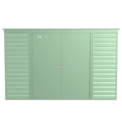 Arrow Select Steel Storage Shed, 10x4, Sage Green -ShelterLogic || Arrow Shop scp104sg silo image 02