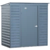 Arrow Select Steel Storage Shed, 8x8, Blue Grey