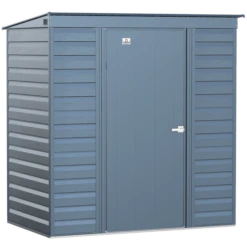 Arrow Select Steel Storage Shed, 8x8, Blue Grey
