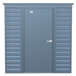 Arrow Select Steel Storage Shed, 8x8, Blue Grey -ShelterLogic || Arrow Shop scp64bg silo image 02