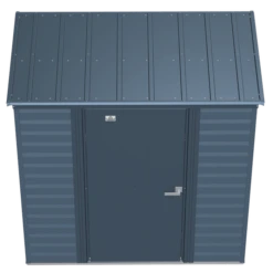 Arrow Select Steel Storage Shed, 8x8, Blue Grey -ShelterLogic || Arrow Shop scp64bg silo image 03