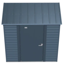 Arrow Select Steel Storage Shed, 6x4, Blue Grey -ShelterLogic || Arrow Shop scp64bg silo image 03 1