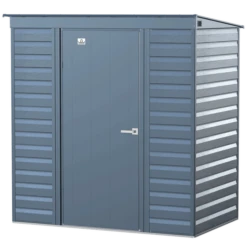 Arrow Select Steel Storage Shed, 6x4, Blue Grey -ShelterLogic || Arrow Shop scp64bg silo image 06 1