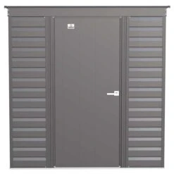 Arrow Select Steel Storage Shed, 6x4, Charcoal -ShelterLogic || Arrow Shop scp64cc silo image 02